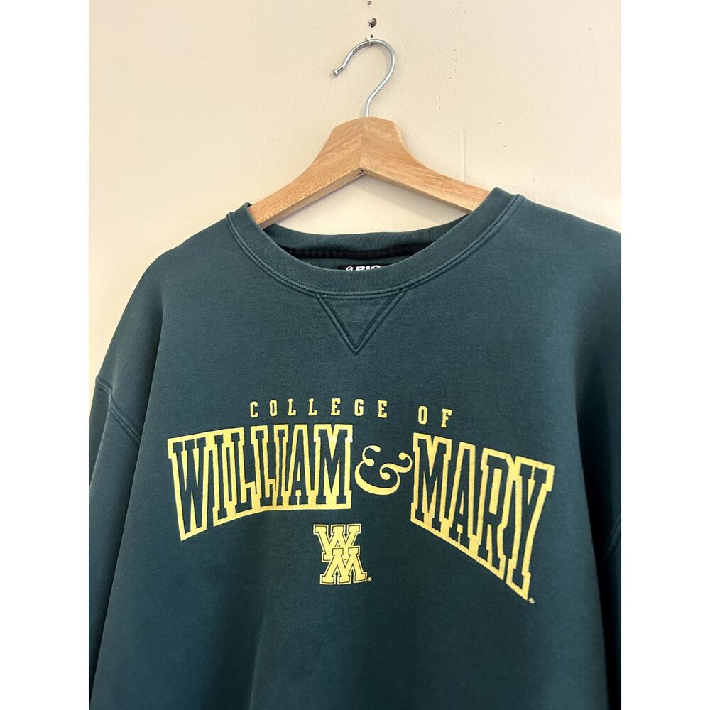 Vintage Green y2k William and Mary W&M Crewneck Sweatshirt Women's XXL 2XL